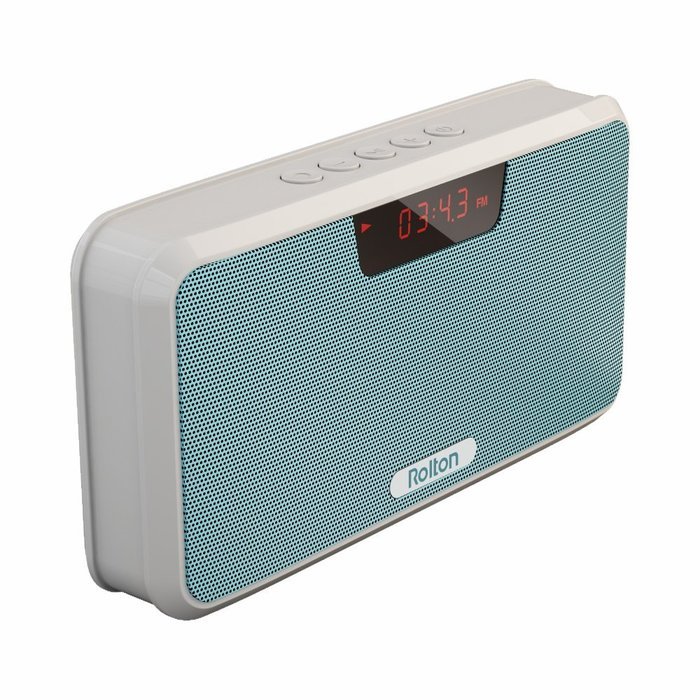 Rolton E300 Multi-functional Portable Wireless Bluetooth Stereo Speaker with Power Bank, FM Radio (Blue) N3
