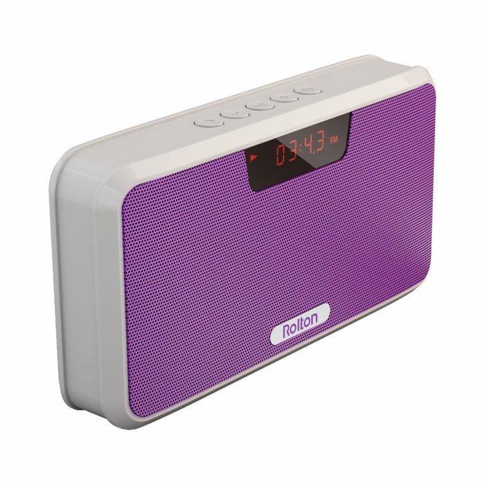 Rolton E300 Multi-functional Portable Wireless Bluetooth Stereo Speaker with Power Bank, FM Radio (Blue) N13