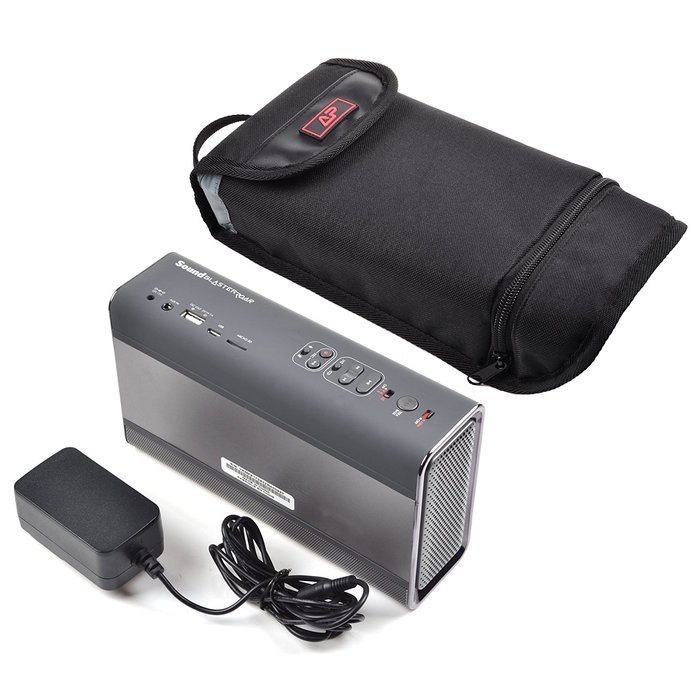 Lightning Power &ndash; SoundBlaster ROAR / ROAR2 Bluetooth Wireless Speaker SR20A Shock Absorbent Durable Nylon Carrying... N2