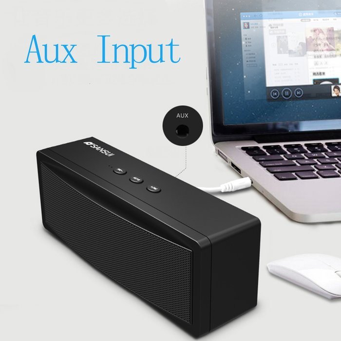 Saking Sansui Portable Wireless Bluetooth Speaker,Dual Driver Speakerphone,High Definition Audio,Built-in Microphone... N5