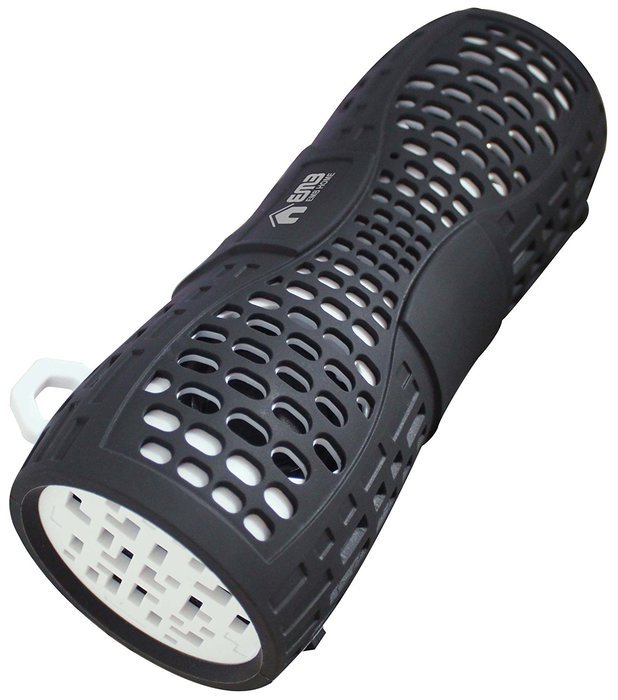 EMB ES900BT-W Water Resistant Super Loud Portable Bluetooth Speaker - Black On White