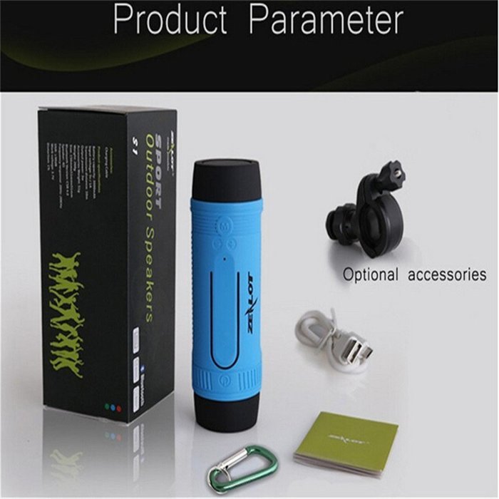 Desxz Wireless Bluetooth Speaker and 4000mah Power Bank LED light for Outdoor Sport and 3IN 1 Function Waterproof... N8