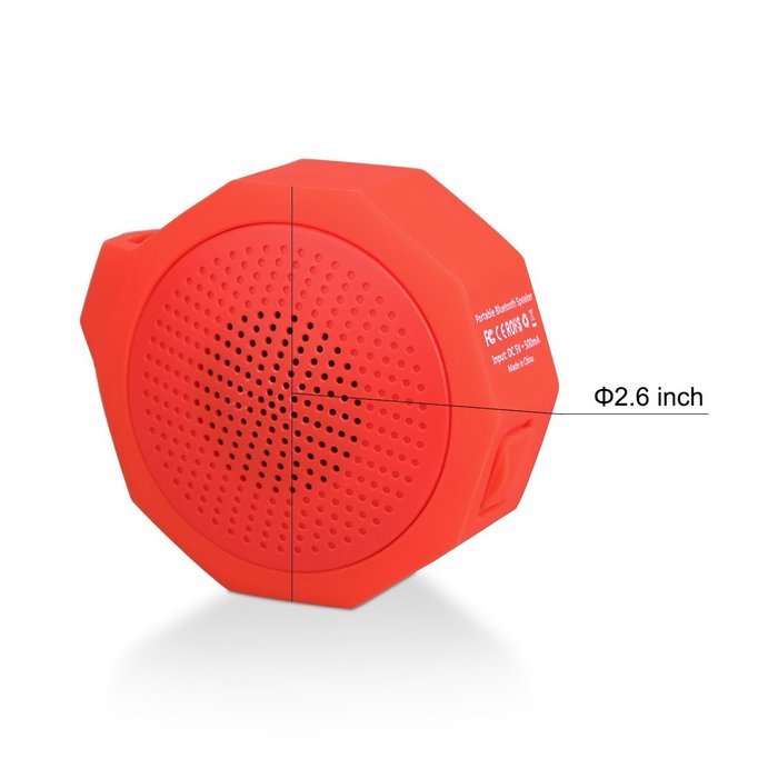 THECOO Portable Bluetooth Speakers, Wireless Waterproof Stereo Bass Speaker System with Lanyard for Outdoor Travel... N5