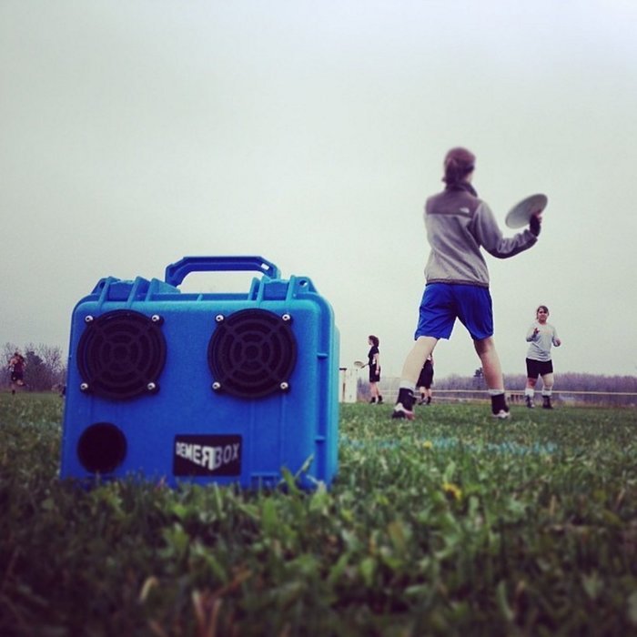DemerBox - Rugged, Waterproof, Bluetooth Speaker (Roseau Blue)