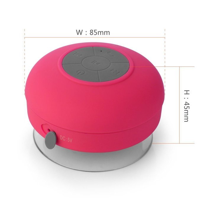 Loveboat Mini Water Resistant Bluetooth 3.0 Shower Speaker Handsfree Wireless Portable Speakerphone with Suction... N12