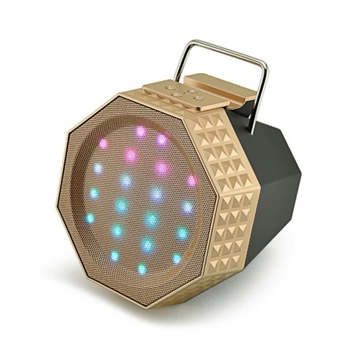Bluetooth Speaker With Intelligent spectrum LED Light BOOMER VIVI Wireless V4.0 Bluetooth Eco Speaker HiFi Subwoofer... N7
