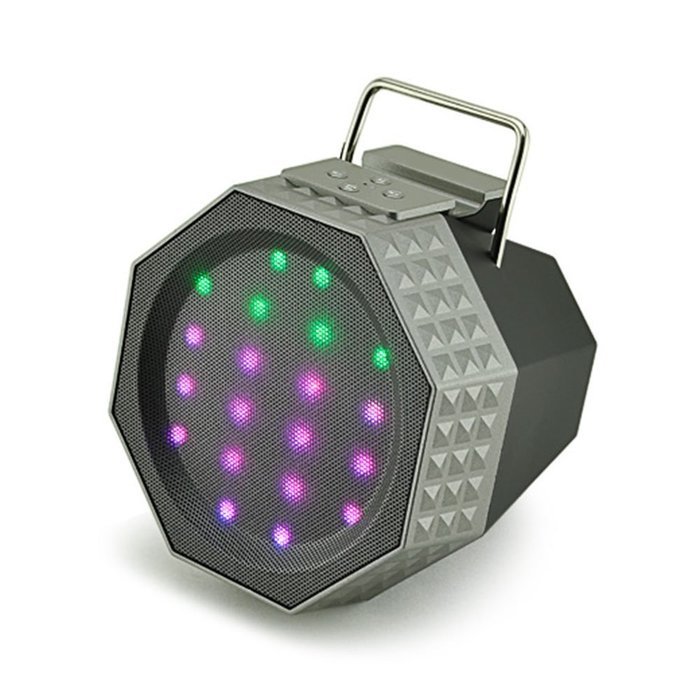 Bluetooth Speaker With Intelligent spectrum LED Light BOOMER VIVI Wireless V4.0 Bluetooth Eco Speaker HiFi Subwoofer... N9