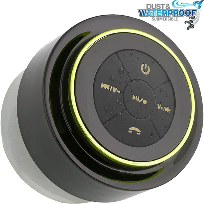 Superior Sounds BT-W110 Waterproof & Portable Bluetooth Shower Speaker with Built-in Mini Mic