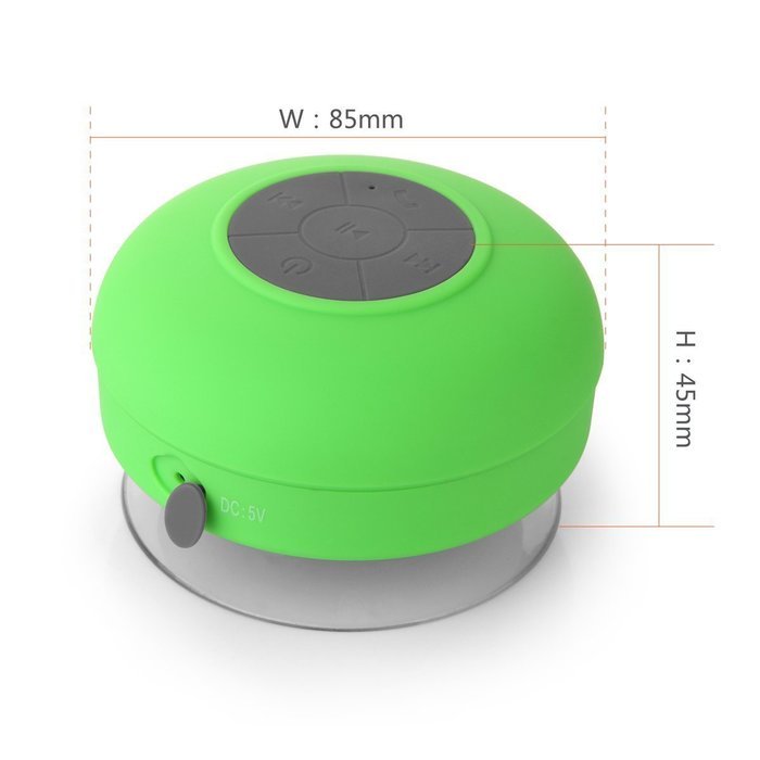 Loveboat Mini Water Resistant Bluetooth 3.0 Shower Speaker Handsfree Wireless Portable Speakerphone with Suction... N20