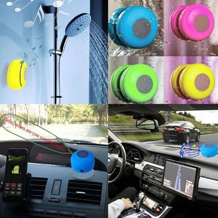 Loveboat Mini Water Resistant Bluetooth 3.0 Shower Speaker Handsfree Wireless Portable Speakerphone with Suction... N26