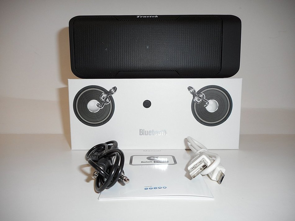 Truetek Products High Quality Bluetooth Speaker - 6 Watt 2.1 Sound-Modified Clear Voice Prompts for Each Function... N7