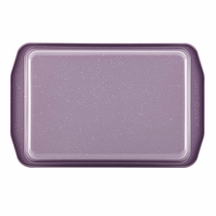 Paula Deen 46265 Speckle Nonstick Bakeware Covered Rectangle Cake Pan, 9" x 13", Lavender N4