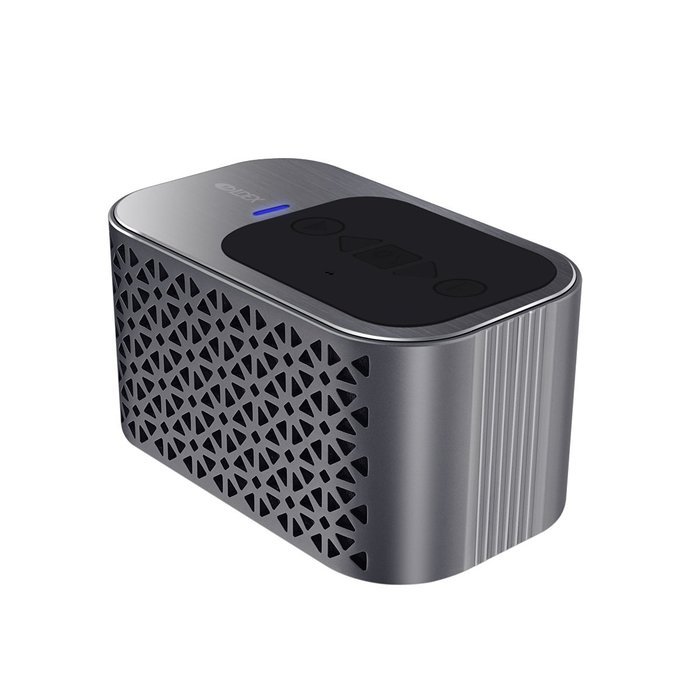 [2016 Aluminum Bluetooth Speaker 4.0 , 4400mAh battery for 24-Hour Playtime, Dual 5 Watt Drivers, Built-in Mic...