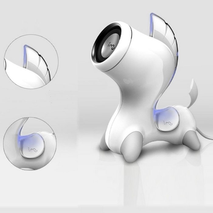Horse design 3.5mm audio input plug mini creative stereo speaker for Laptop computer Tablet PC mobile phone MP3... N3