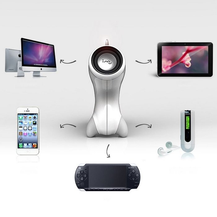 Horse design 3.5mm audio input plug mini creative stereo speaker for Laptop computer Tablet PC mobile phone MP3... N4