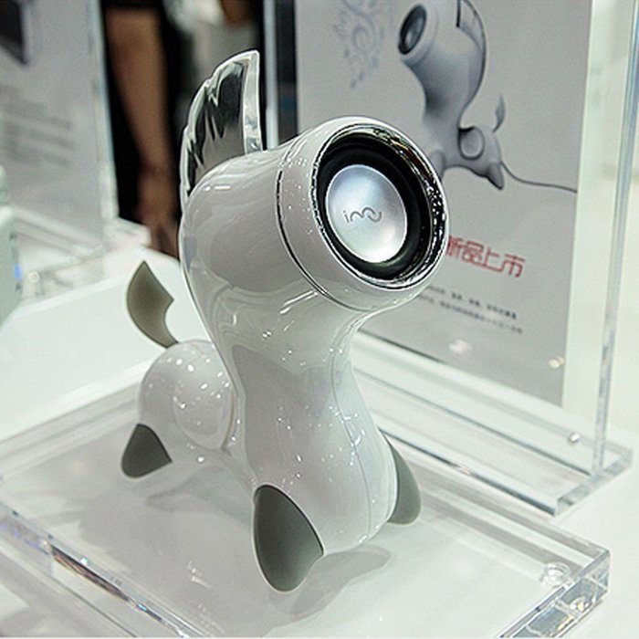 Horse design 3.5mm audio input plug mini creative stereo speaker for Laptop computer Tablet PC mobile phone MP3... N6