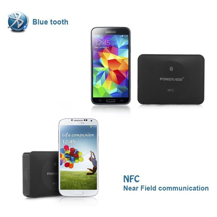 Poweradd&trade; NFC-Enabled Wireless Bluetooth Audio Receiver Adapter with Hi-Fi Sound Quality for Home Stereo Sound... N5