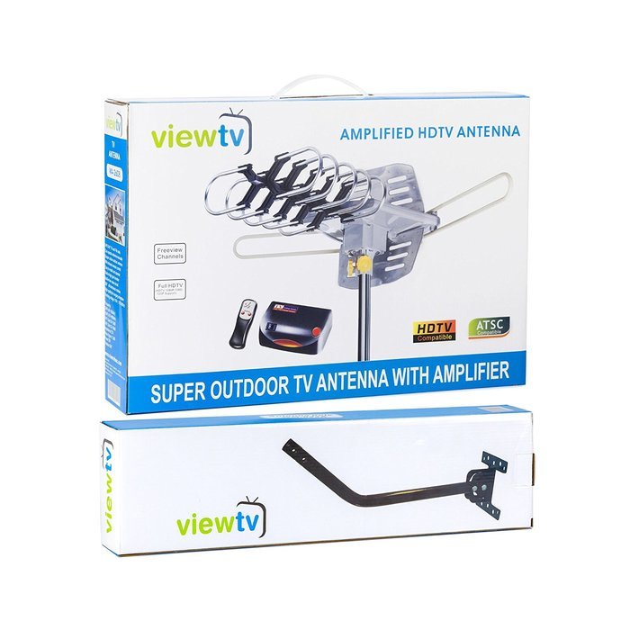 ViewTV Outdoor Amplified Antenna - 150 Miles Range - 360&deg; Rotation - Wireless Remote N11