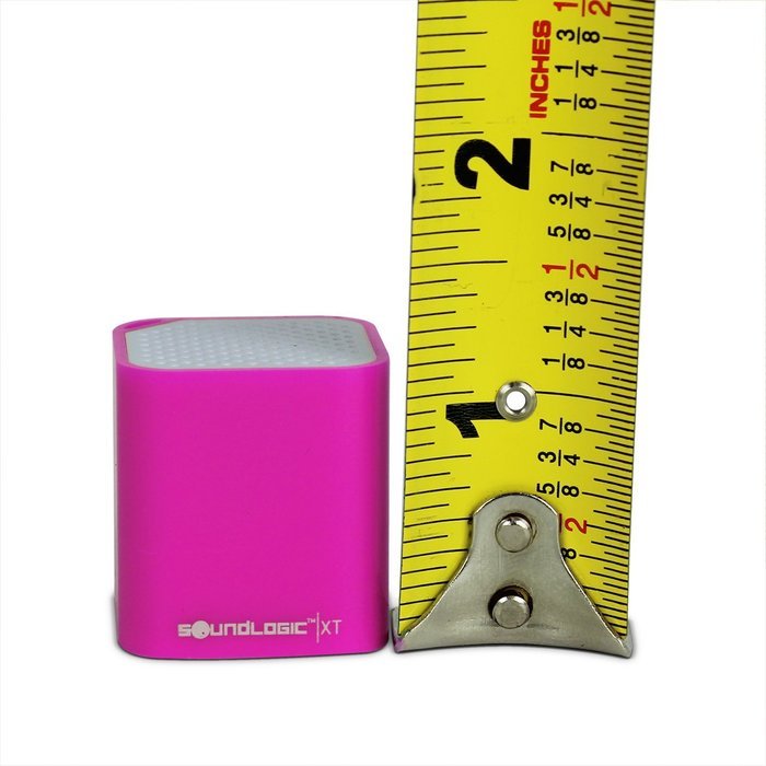 SoundLogic XT 2-In-1 Portable Bluetooth Mini Cube Speaker & Selfie Remote, Purple N2