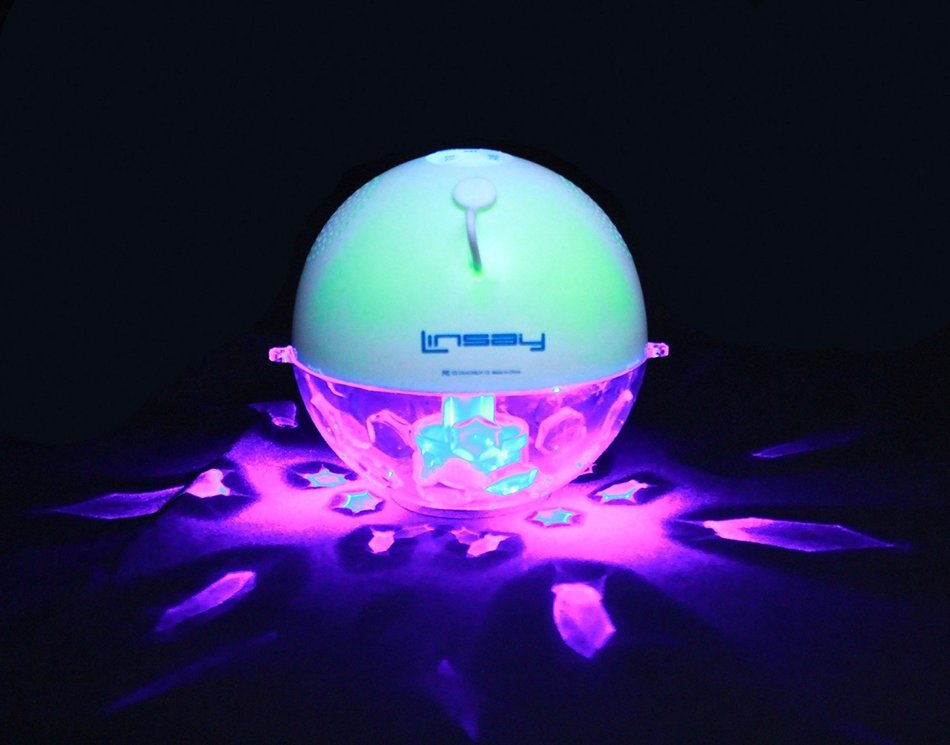 LINSAY NEW SLP-1X Pool Party Waterproof Bluetooth Speaker with LED Light Show N2