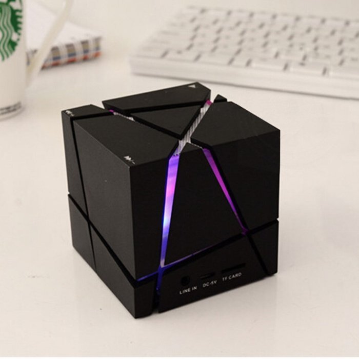 OKCSC(TM) Bluetooth 3.0 Colorful Speaker Magic Cube Square LED Portable Wireless SuperBass Stereo Mini Music Player...