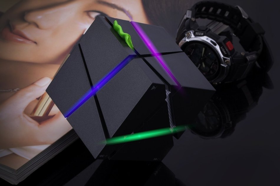 OKCSC(TM) Bluetooth 3.0 Colorful Speaker Magic Cube Square LED Portable Wireless SuperBass Stereo Mini Music Player... N6