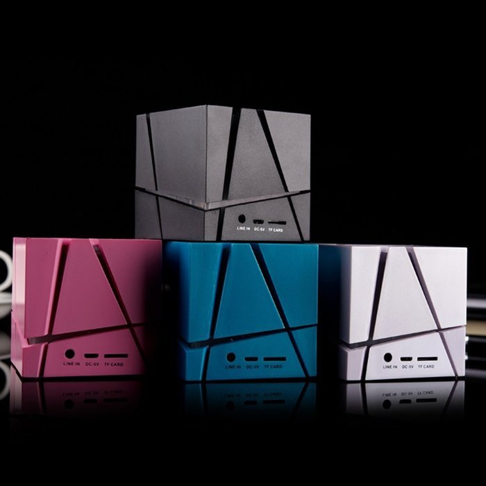 OKCSC(TM) Bluetooth 3.0 Colorful Speaker Magic Cube Square LED Portable Wireless SuperBass Stereo Mini Music Player... N9