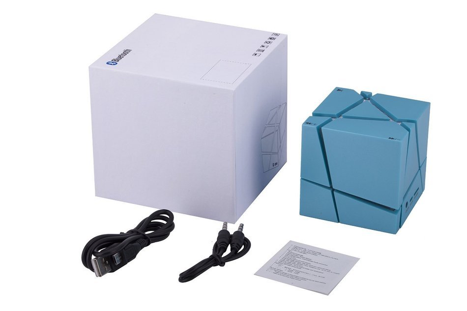 OKCSC(TM) Bluetooth 3.0 Colorful Speaker Magic Cube Square LED Portable Wireless SuperBass Stereo Mini Music Player... N16