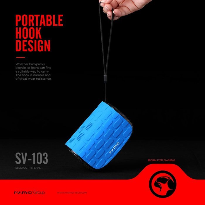 Bluetooth Speaker,Marvo SV-103 Portable Bluetooth 4.0 Speaker Wireless with 8 Hour Playtime for Outdoors/Shower N2