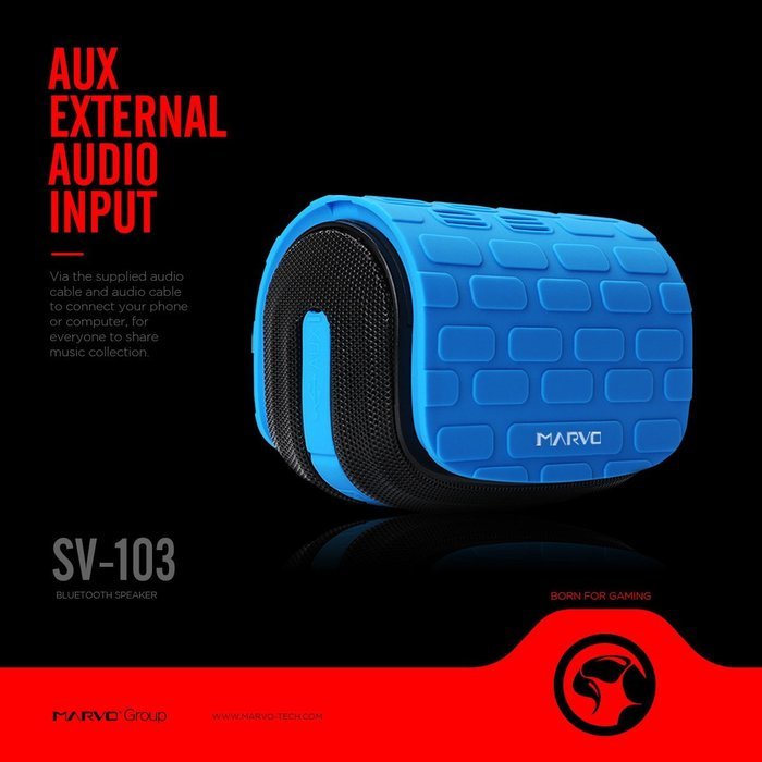 Bluetooth Speaker,Marvo SV-103 Portable Bluetooth 4.0 Speaker Wireless with 8 Hour Playtime for Outdoors/Shower N5