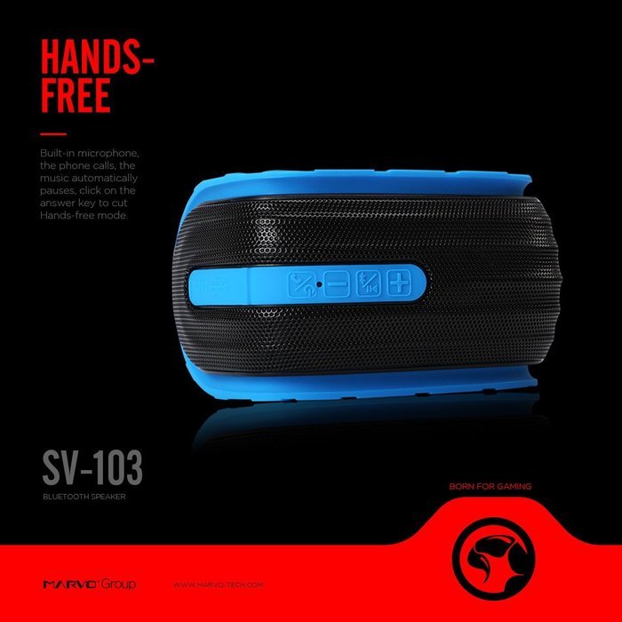 Bluetooth Speaker,Marvo SV-103 Portable Bluetooth 4.0 Speaker Wireless with 8 Hour Playtime for Outdoors/Shower N6