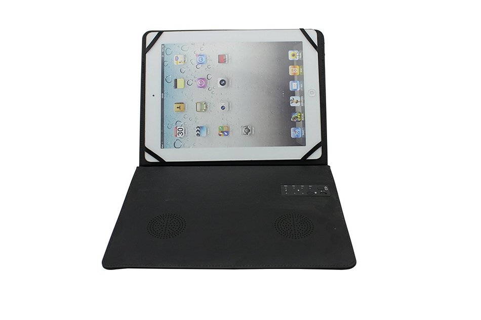 Smart&Cool &reg; Tablet Partner ,Combo Leather iPad Case Bluetooth Speaker and Power Bank Works for iPad , iPad Air... N3