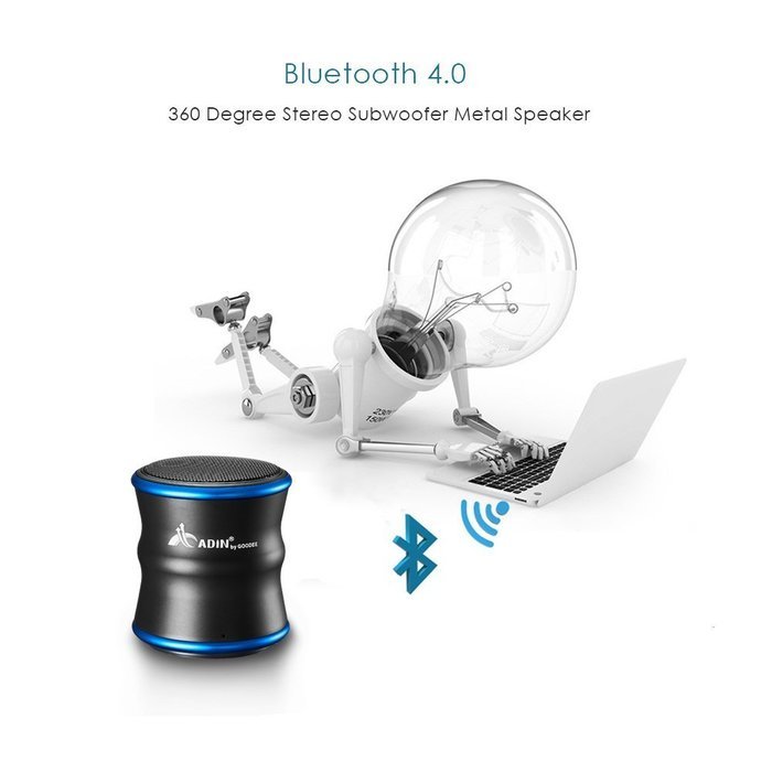 Bluetooth Speakers, GooDee B5 Mini Bluetooth Speaker 360 Degree Stereo Subwoofer Metal Speaker with NFC Function... N8