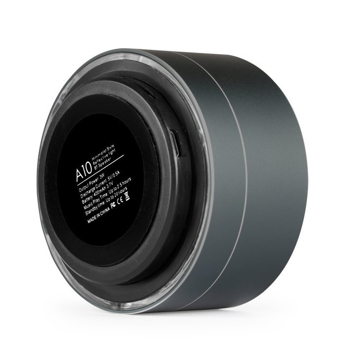 WESDAR Bluetooth Speakers with Lights For iPhone Android Bluetooth 4.0 - 5V 500mah Gray - Weight in 5.6oz, 114S-Gr N3
