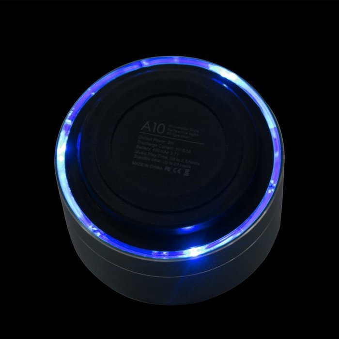 WESDAR Bluetooth Speakers with Lights For iPhone Android Bluetooth 4.0 - 5V 500mah Gray - Weight in 5.6oz, 114S-Gr N6