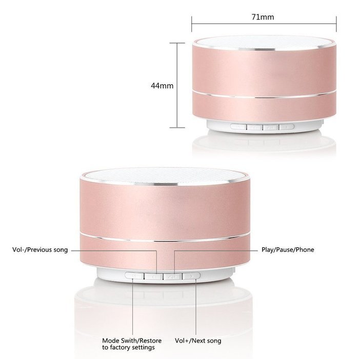 WESDAR Bluetooth Speakers with Lights For iPhone Android Bluetooth 4.0 - 5V 500mah Gray - Weight in 5.6oz, 114S-Gr N8