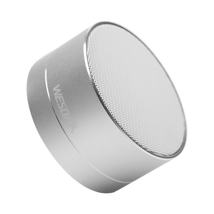 WESDAR Bluetooth Speakers with Lights For iPhone Android Bluetooth 4.0 - 5V 500mah Gray - Weight in 5.6oz, 114S-Gr N10