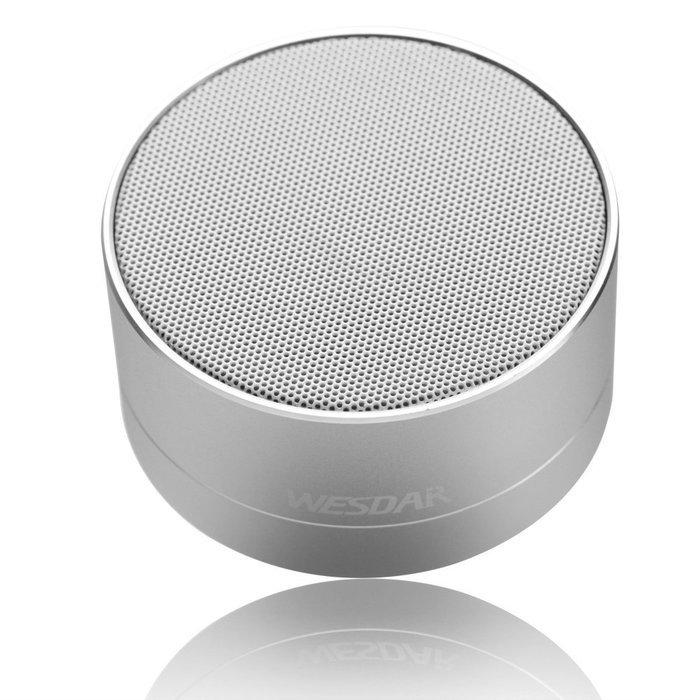WESDAR Bluetooth Speakers with Lights For iPhone Android Bluetooth 4.0 - 5V 500mah Gray - Weight in 5.6oz, 114S-Gr N12