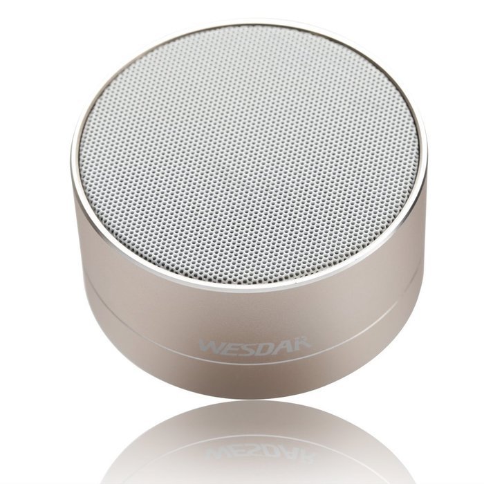 WESDAR Bluetooth Speakers with Lights For iPhone Android Bluetooth 4.0 - 5V 500mah Gray - Weight in 5.6oz, 114S-Gr N28