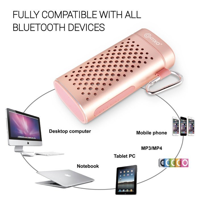 Contixo BT05, 6000 mAh Samsung Battery Bluetooth Speaker, 3W, Louder Volume, Louder Bass, Bluetooth Portable Wireless... N5
