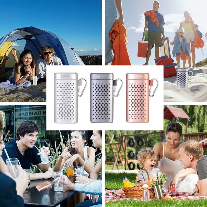 Contixo BT05, 6000 mAh Samsung Battery Bluetooth Speaker, 3W, Louder Volume, Louder Bass, Bluetooth Portable Wireless... N7