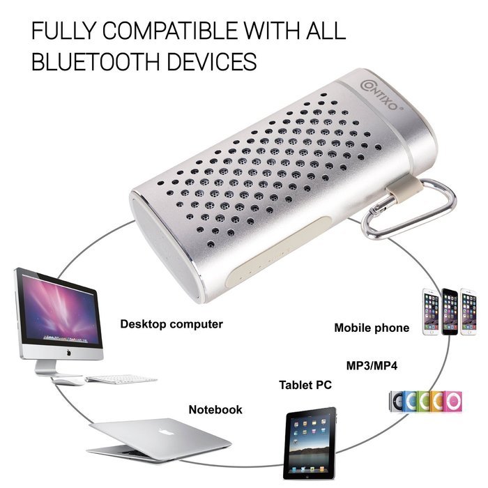 Contixo BT05, 6000 mAh Samsung Battery Bluetooth Speaker, 3W, Louder Volume, Louder Bass, Bluetooth Portable Wireless... N13