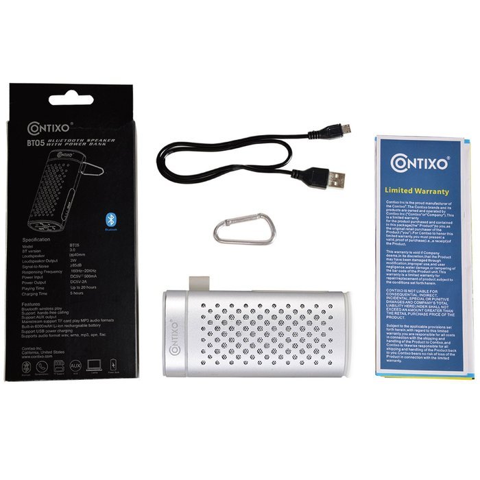 Contixo BT05, 6000 mAh Samsung Battery Bluetooth Speaker, 3W, Louder Volume, Louder Bass, Bluetooth Portable Wireless... N15