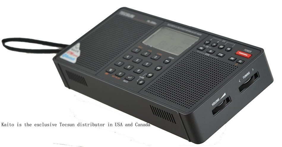 Tecsun PL398BT DSP Digital AM/FM/LW Shortwave Radio with Dual Speakers & Bluetooth, Black N2