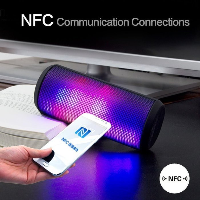 Hcman RoyQueen T900mini Hi-Fi Portable Wireless Bluetooth 4.0 NFC Speaker， LED Light Visual Display Mode Powerful... N5