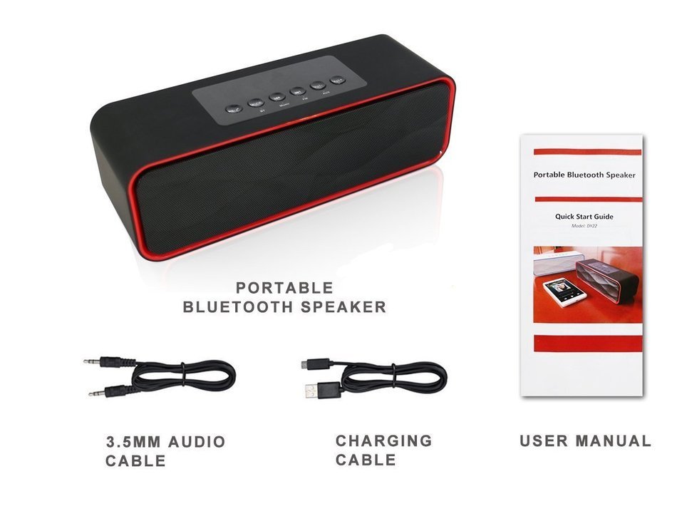 SinoPro Bluetooth Speaker Hi-Fi Portable Wireless Speaker with 10W Acoustic Drivers Dual Subwoofer Built-in Mic... N14