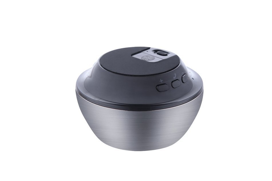iKANOO BT001 Portable Bluetooth Speaker with Mushroom Shape and Microphone, Metallic N8