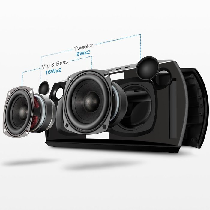 Bluetooth speakers, 01 Audio Quartet Eclipse Wireless speaker - Black N3