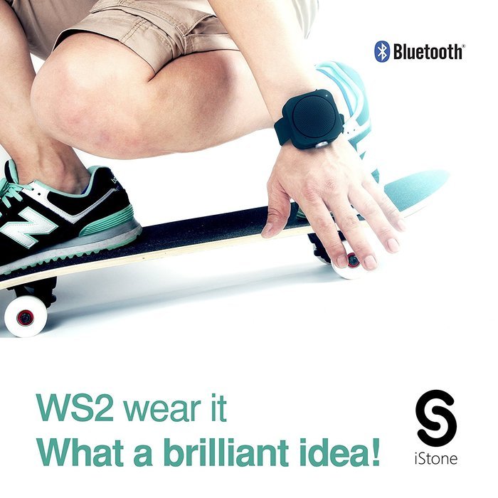 iStone WS2 Portable Wearable Wireless Bluetooth Speaker, NFC Tech，Hands-free Call, Micro SD Card Input, Changeable... N6