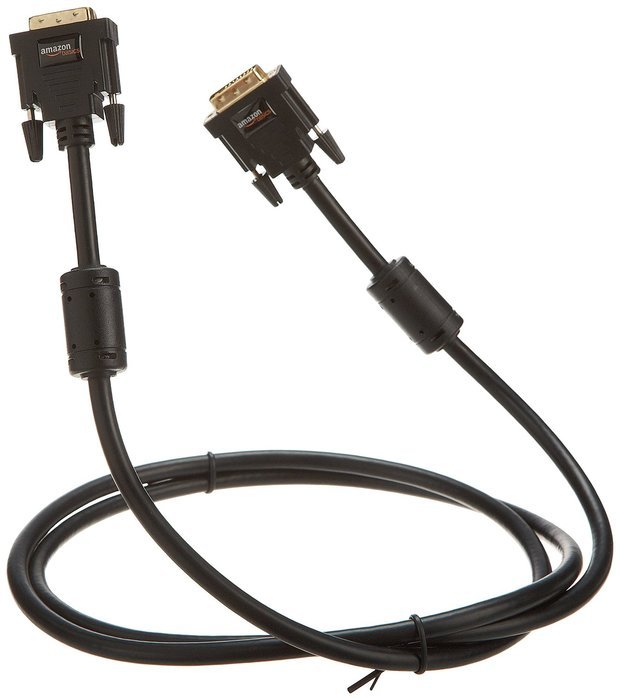 AmazonBasics DVI to DVI Cable - 6.5 Feet (2 Meters) N2